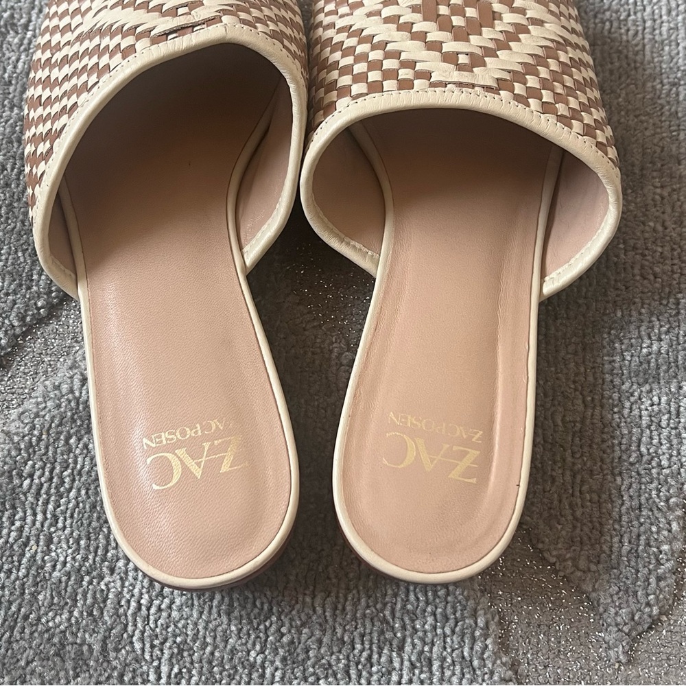ZAC ZAC POSEN Linda Ivory Weave Sandals - Picture 4 of 7